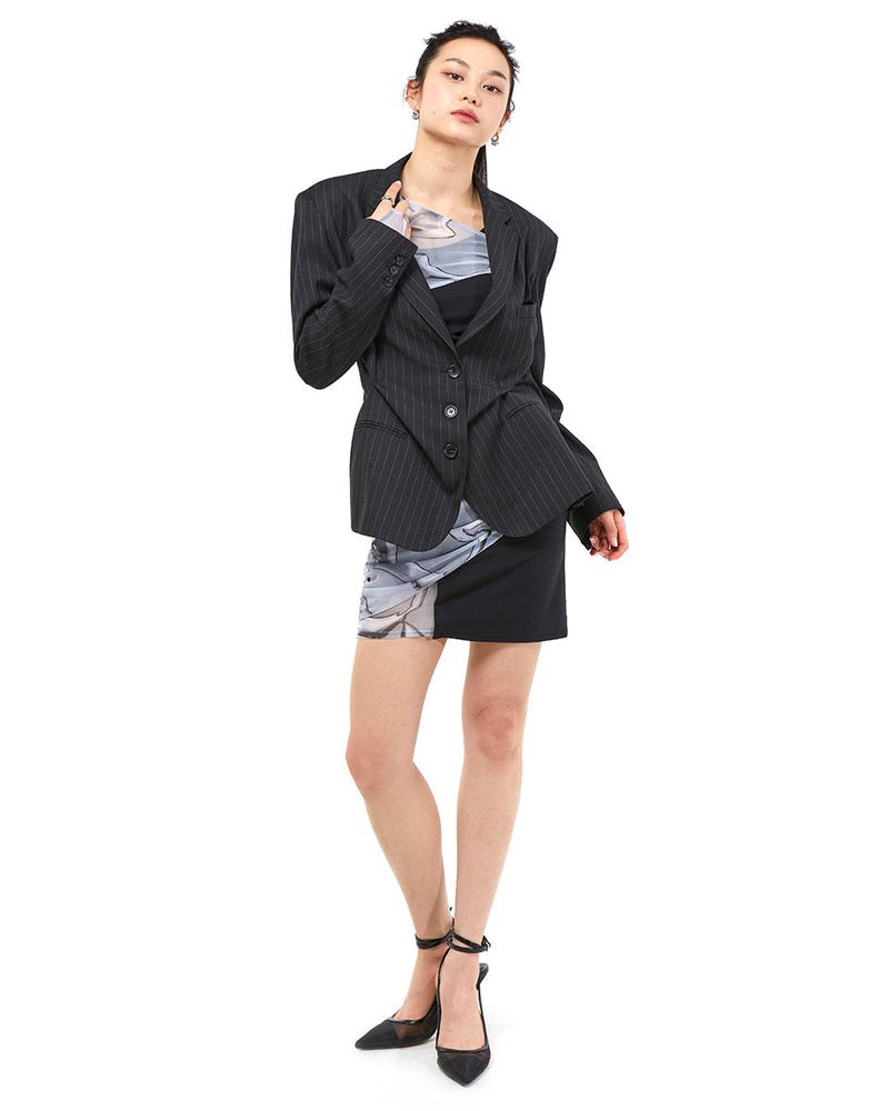 DOZI - Pinched Tailored Jacket _ Black