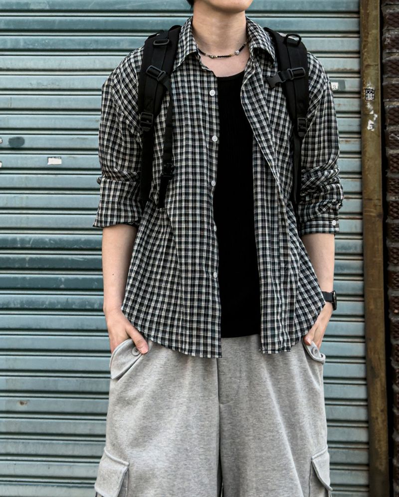 Focus Seersucker Check Shirt