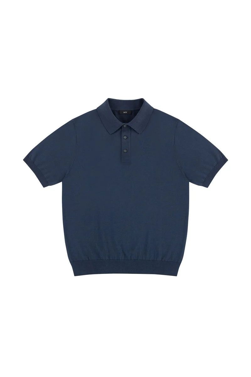 Silk Blend Knit Polo