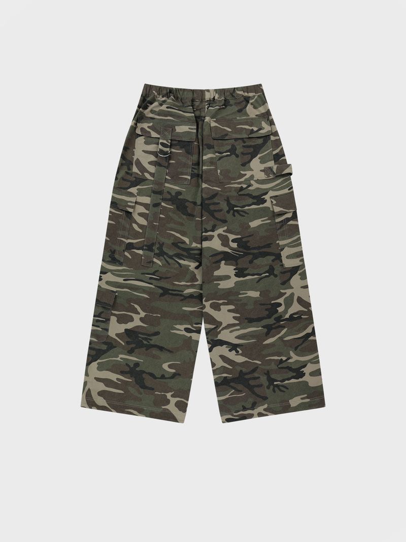 D-ring Cargo Pants_Camoflage beige