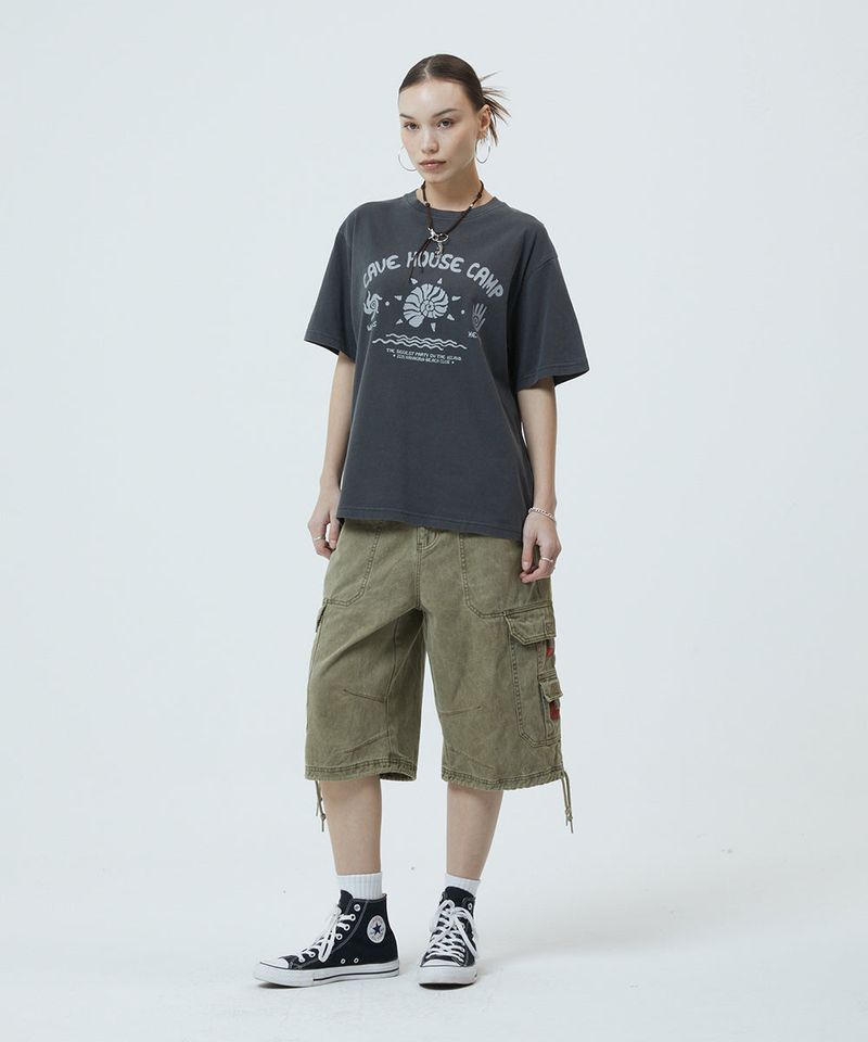 BERMUDA UTILITY CARGO SHORTS_KHAKI