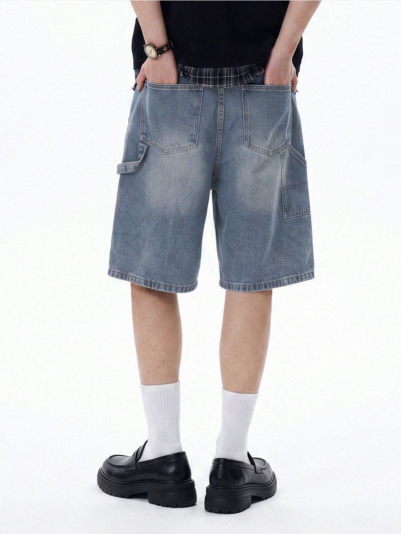 urban carpenter bermuda denim pants (blue)