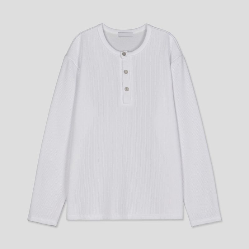 Pis Henley Neck Top (3color)