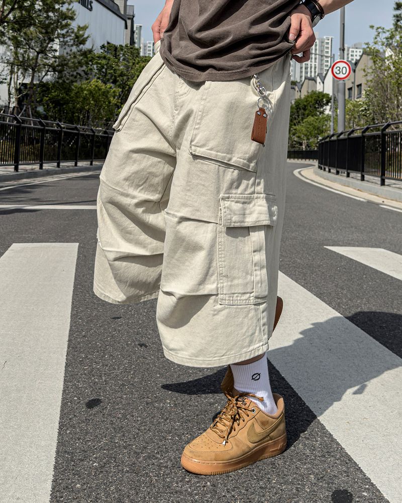 RUBINE 7‑PART CARGO BERMUDA PANTS