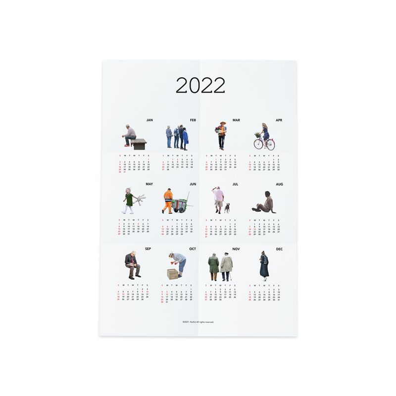 Notful（ノットフル）の「2022 People calendar poster（Fashion Accessories）」