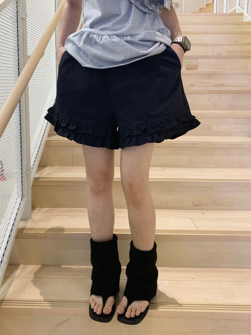 fomfom frill banding shorts (4c)