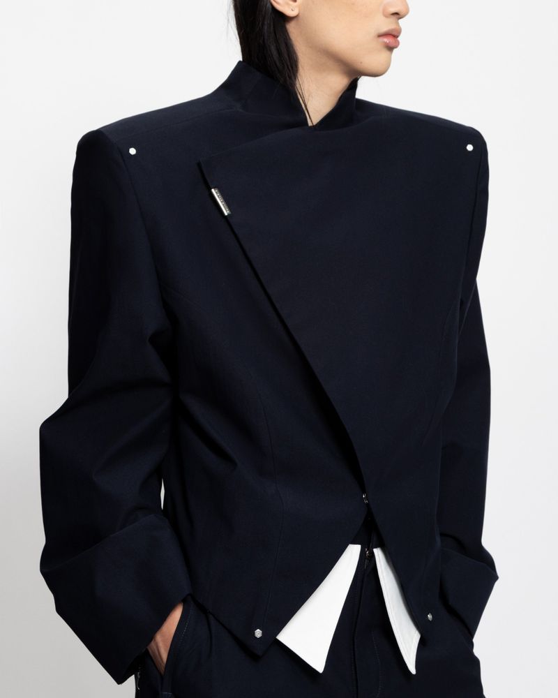 ANGULAR BOXY BESKAP - NAVY