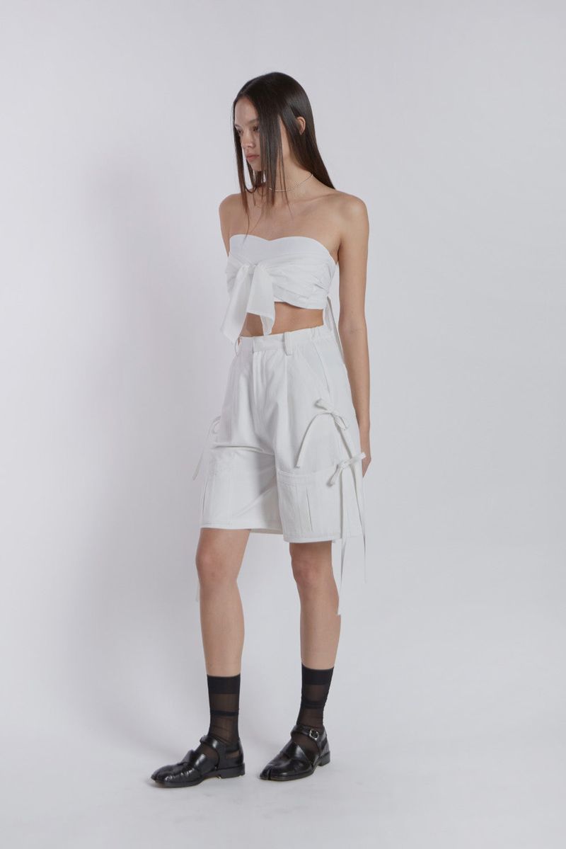 LAYERED KNOT TOP(WHITE)
