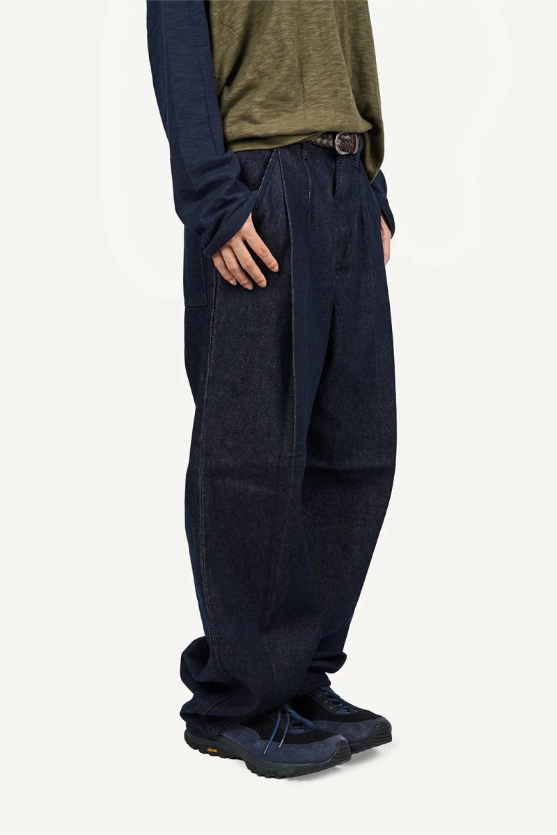Essential Two Pintuck Denim Pants