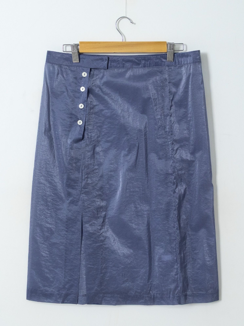 shine button layered skirt