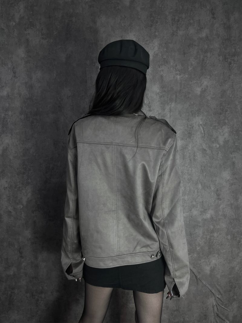ash suede shoulder jacket (2color)