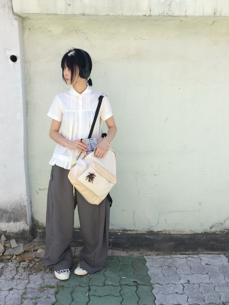 vintage two-tone backpack