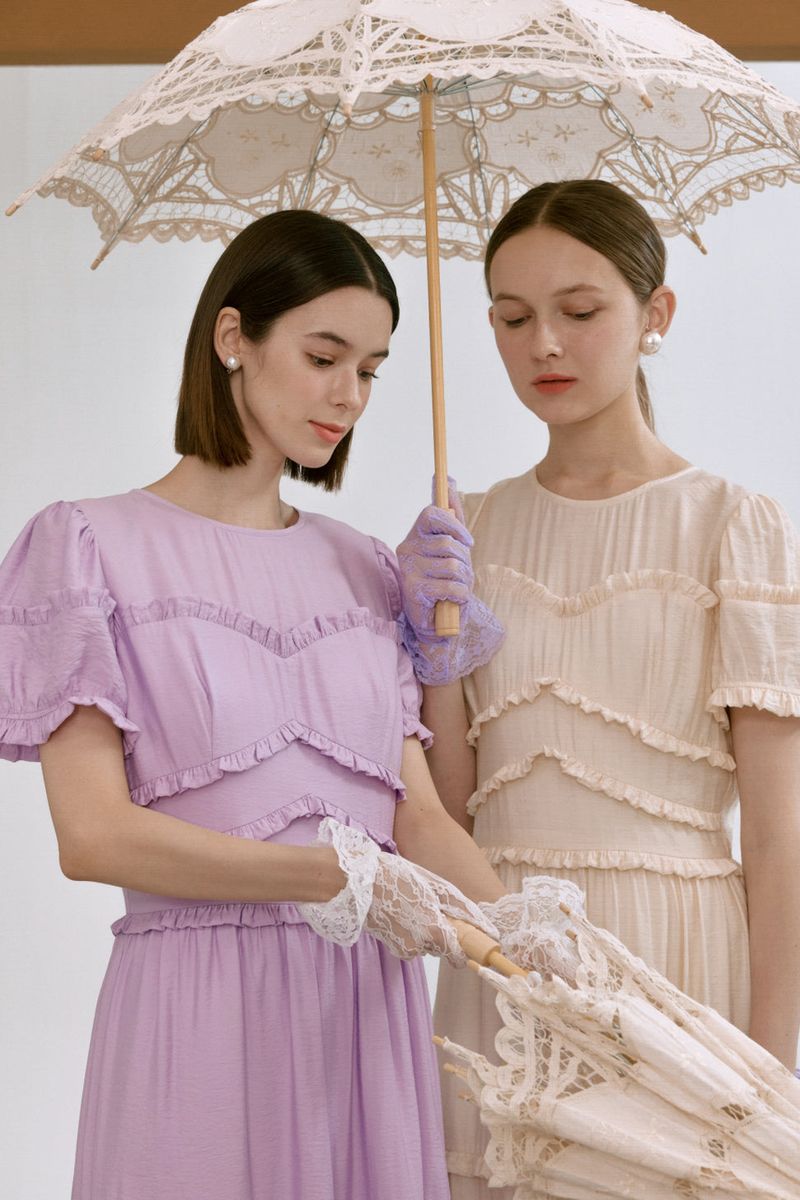 Frill can-can dress