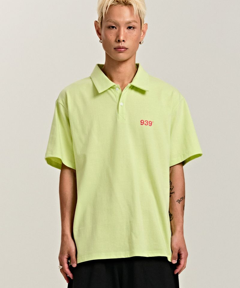 ARCHIVE BOLD（アーカイブボールド）の「939 SMALL LOGO POLO T-SHIRTS (LIME)（Tops）」