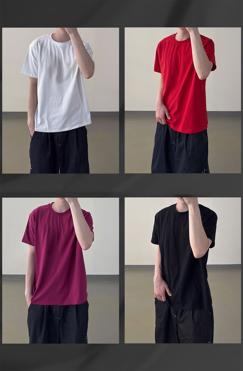Nick Line Layered Short Sleeve T-Shirt