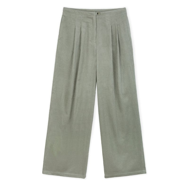 PIN TUCK CORDUROY PANTS