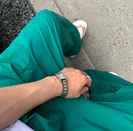 Wybird Cool Ice String Pin Tuck Wide Pants