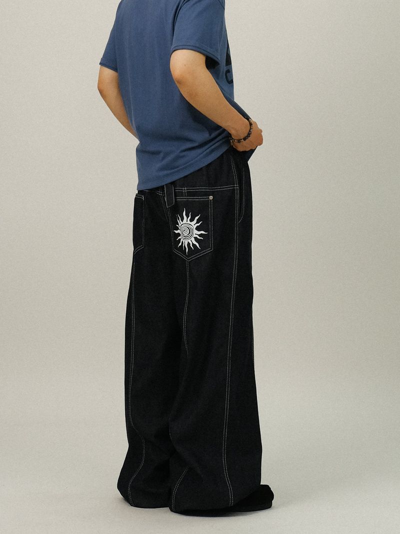 GN STAR Printing Back Bijo Denim Pants