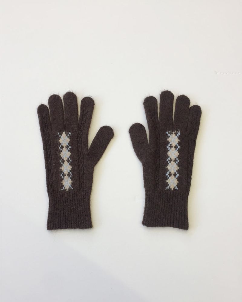 Lette Argyle Gloves (6 Colors)