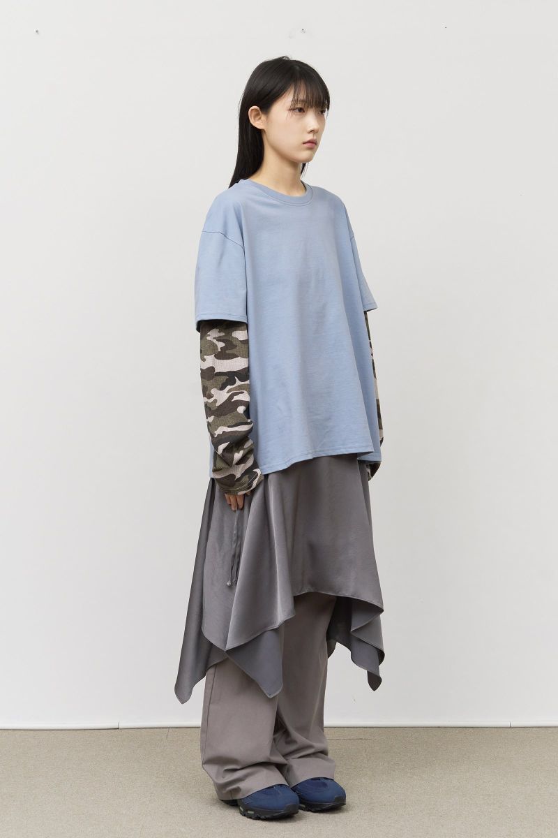 (W) Crack Satin Skirt