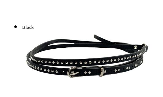 Monto Stud Eyelet Double Long Belt