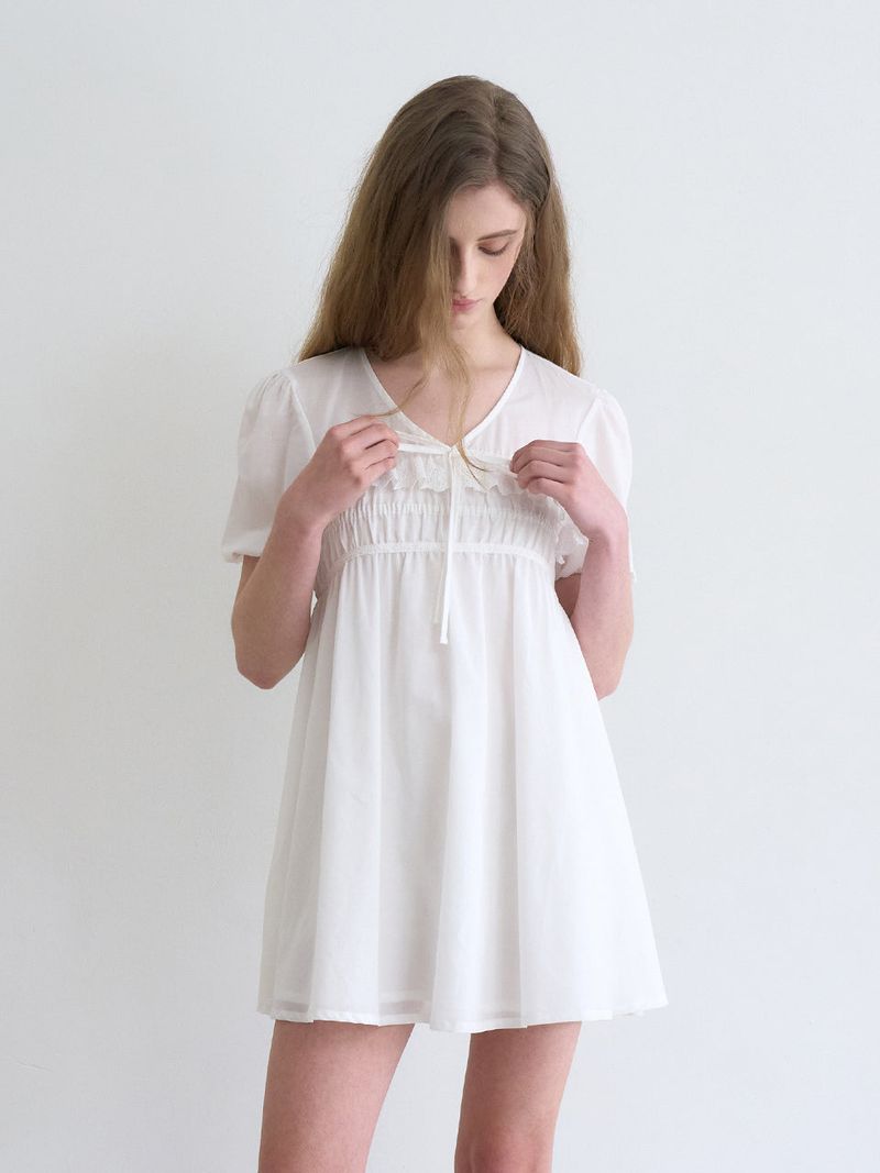 Not your rose（ノットユアローズ）の「Blanche dress (Ivory)（Tops）」