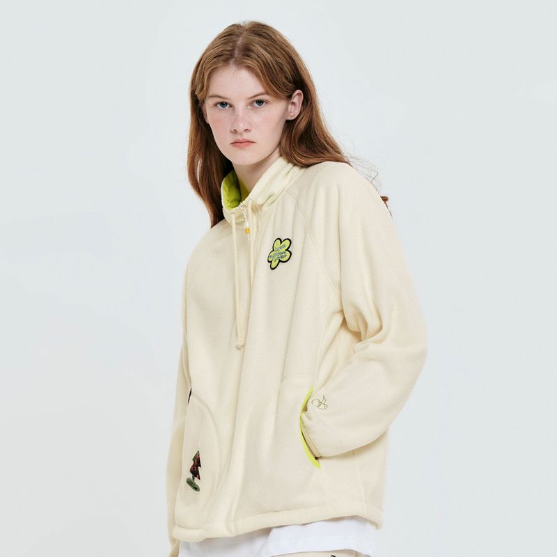 KIRSH（キルシー）の「HALF ZIP UP FLEECE TOP [IVORY]（Jackets/Outerwear）」