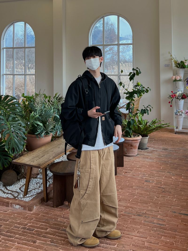 Loose Diagonal Balloon Pants (3 Colors)