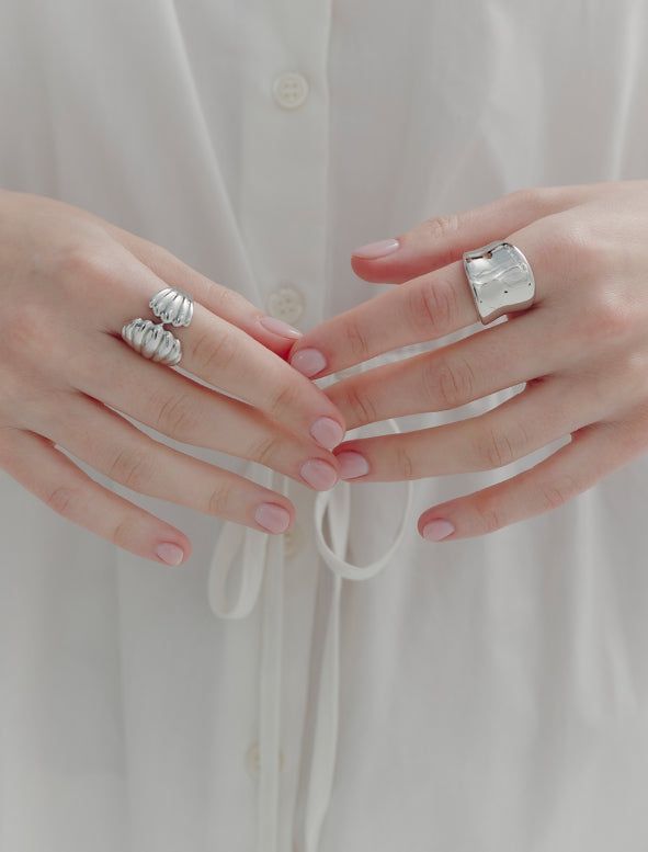 26SS★ [Premium Plating] H Edition AB(W) Shell Wave Ring