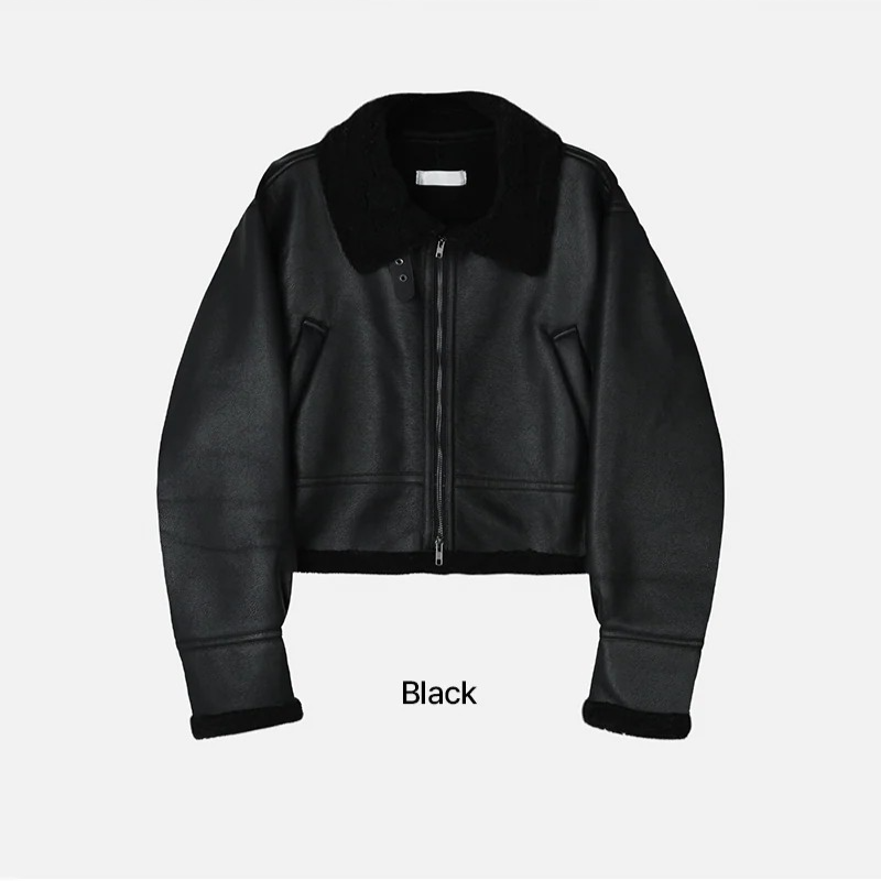 [F/W] Crop gear leather mustang(2color)