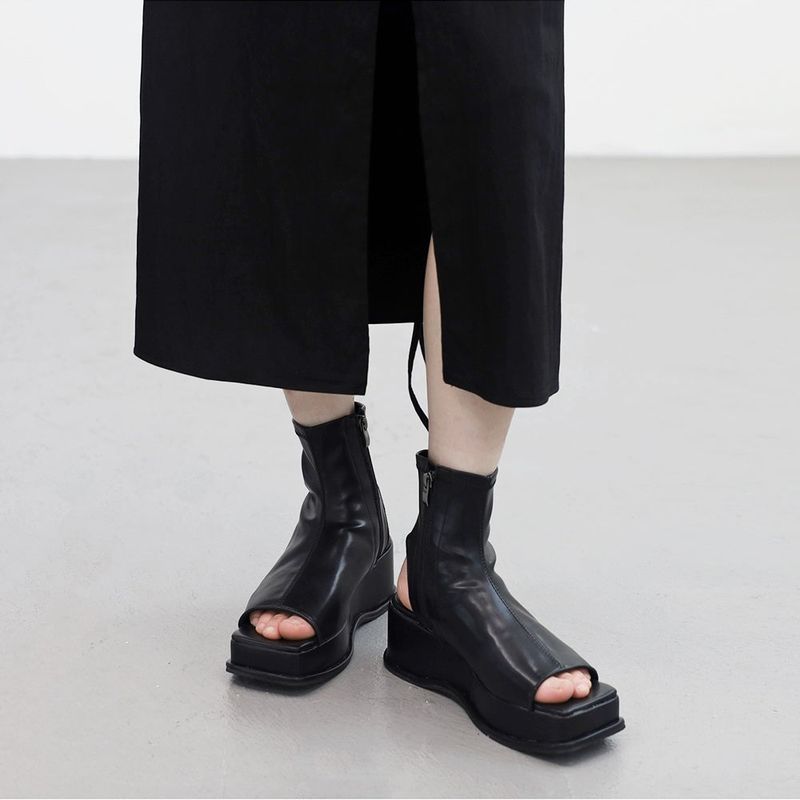 2 3 Open To Ankle Boots