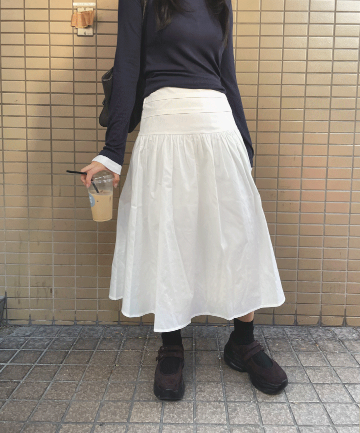 Margo Balloon A-line Long Skirt 3C