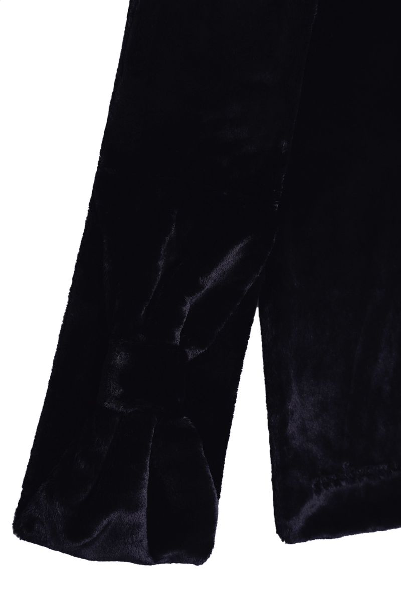 Ribbon Muffler_Fur black