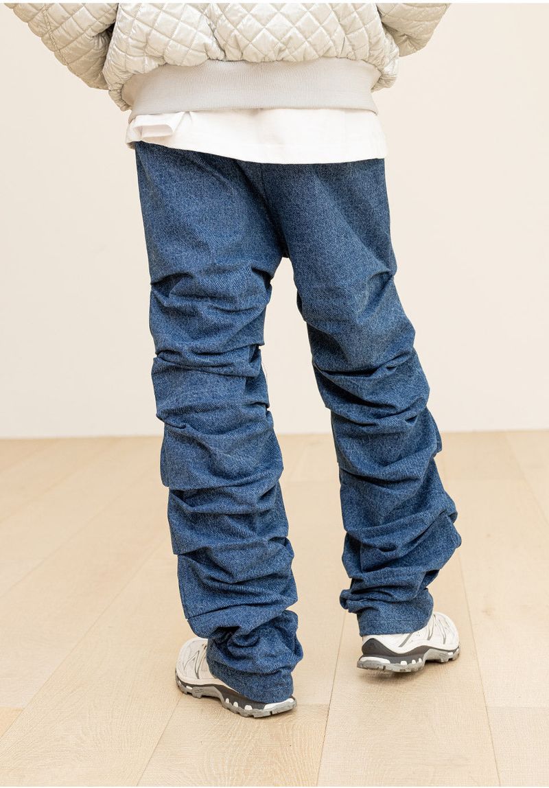 CRUMBLE DENIM PANTS
