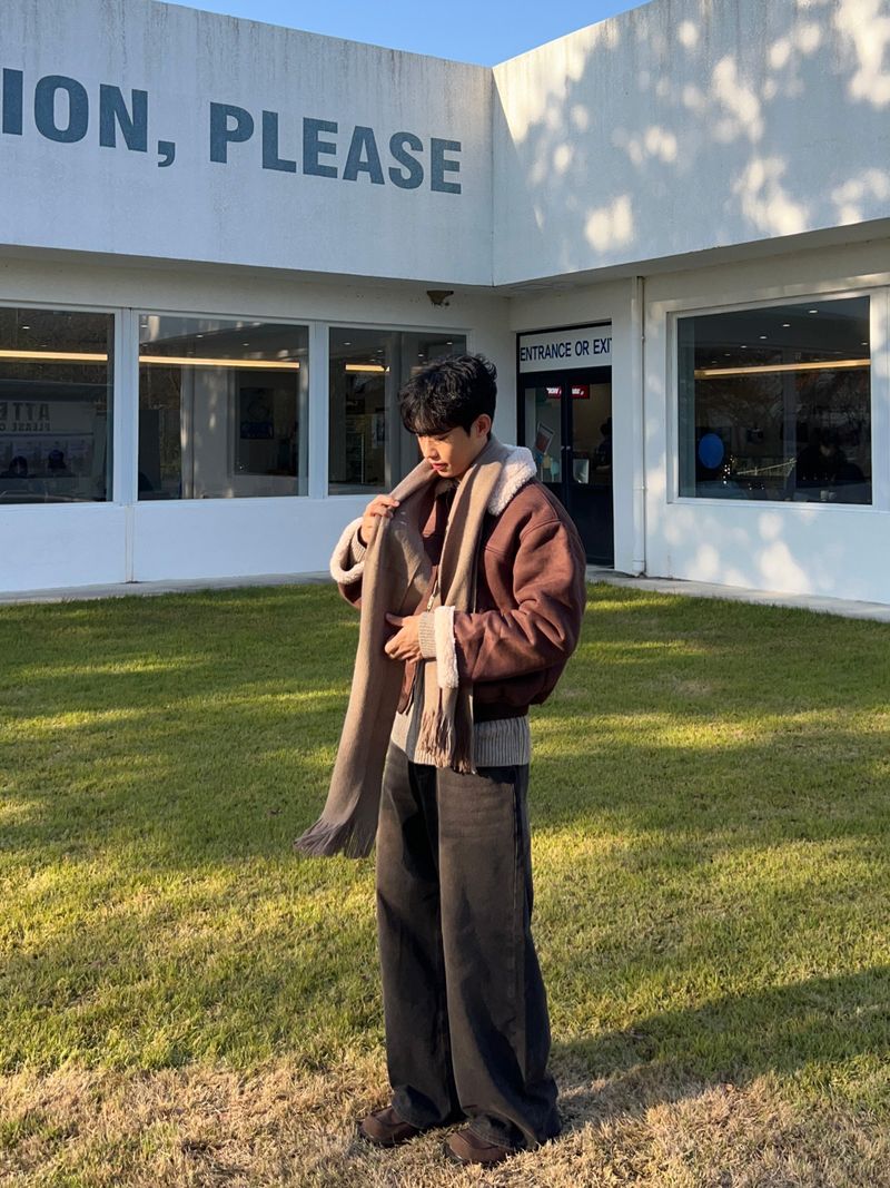 Haas Suede Shearling Mustang Jacket (3 Colors)