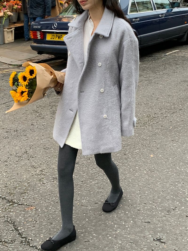 [MADE] Tion Mohair Handmade Pe Coat
