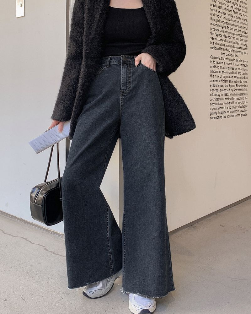 MAYBINS(メイビンス)の「Fleece wide denim pants(Pants)」