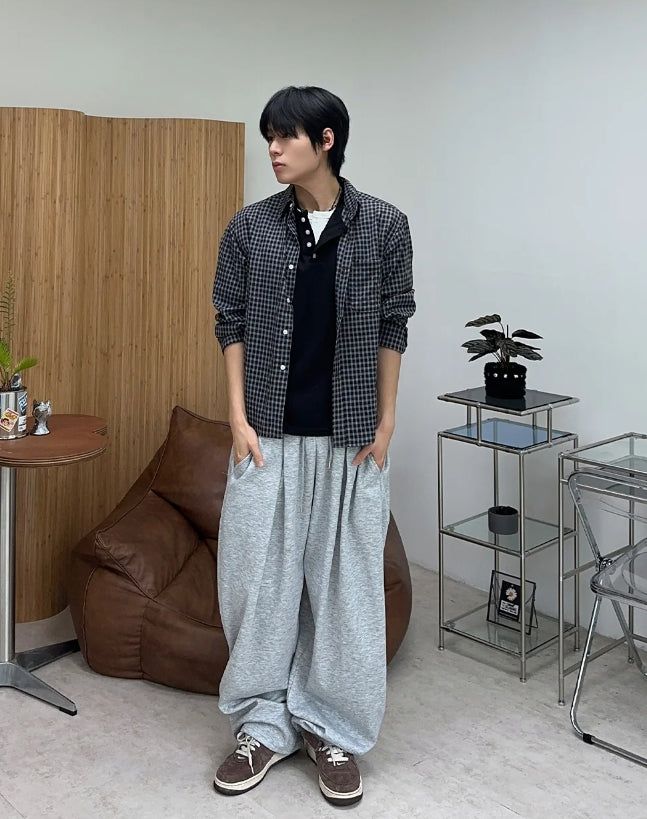 Bello Pintuck Wide Sweatpants