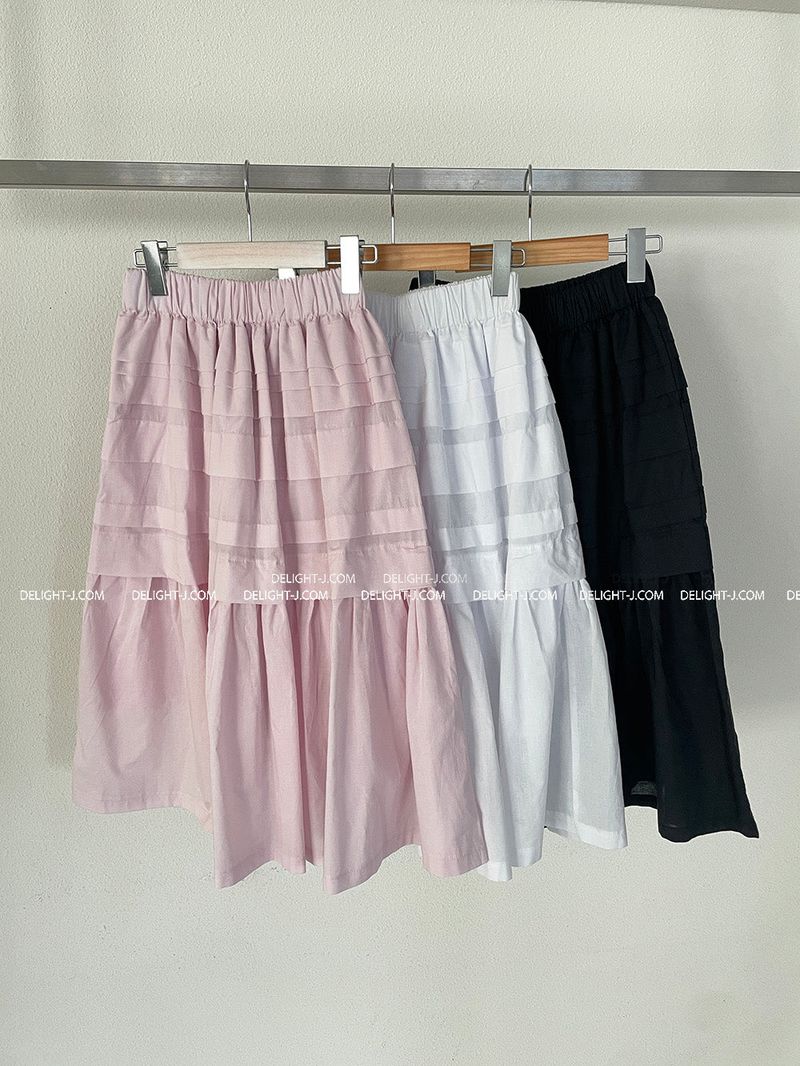 frill cancan midi skirt