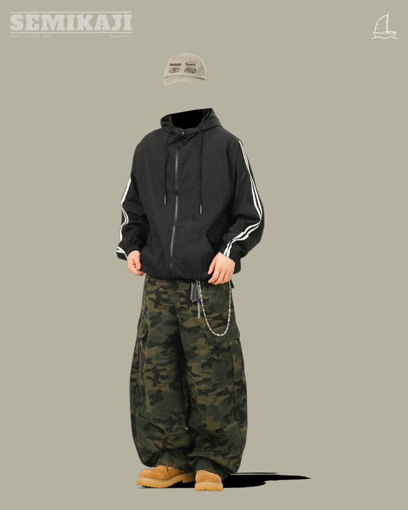 KEY Camouflage Military Cargo Pants