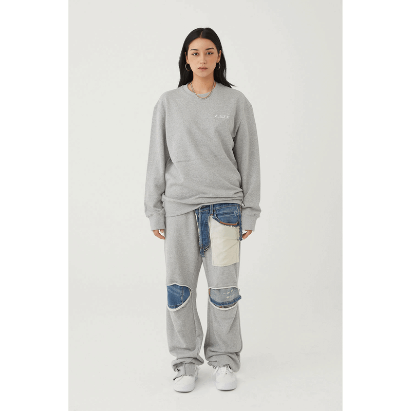 ULKIN(オルキン)の「Destroyed Denim Sweatpants(Pants)」