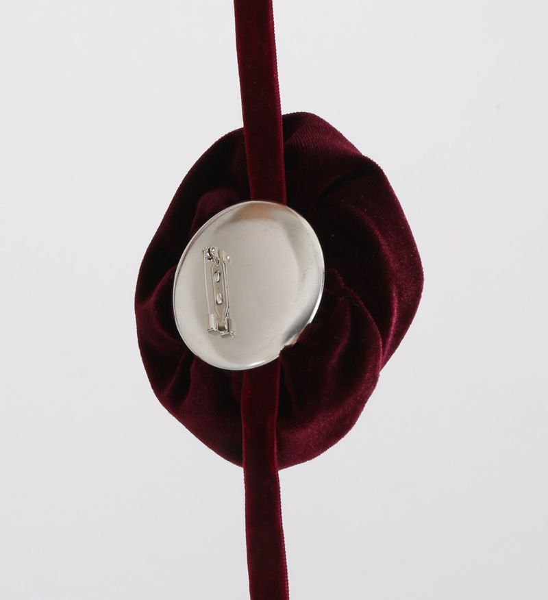 Rose Velvet Belt (Wine)