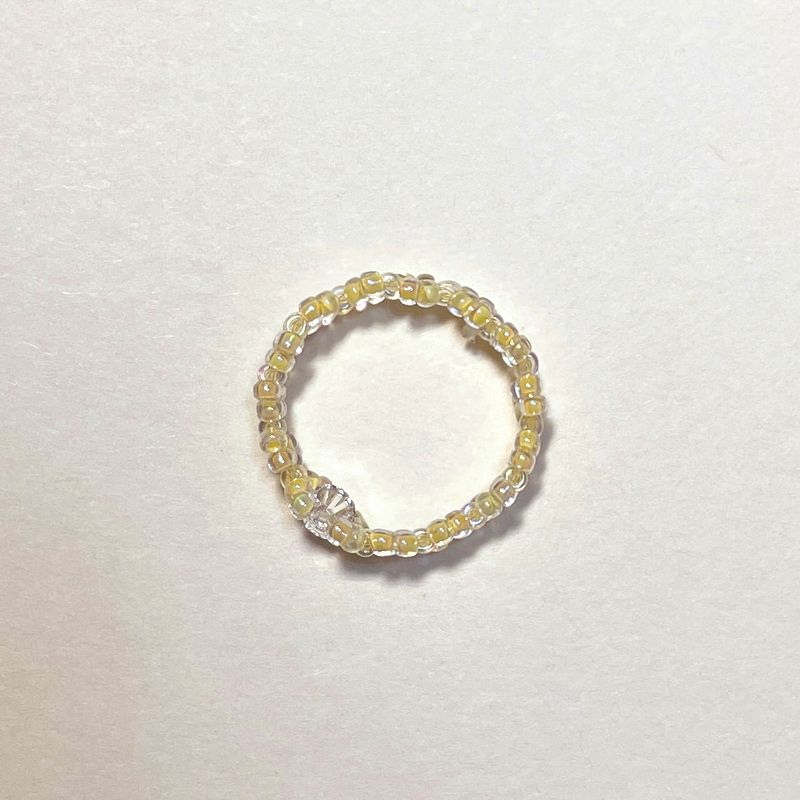 Kichikichiyaya Yellow Crystal Ring