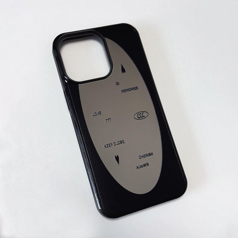 MEMORIESBOUNDARY（メモリーズバウンダリー）の「LOVE Memories Bumper Mirror Phone Case (BK)（Smartphone Accessories）」