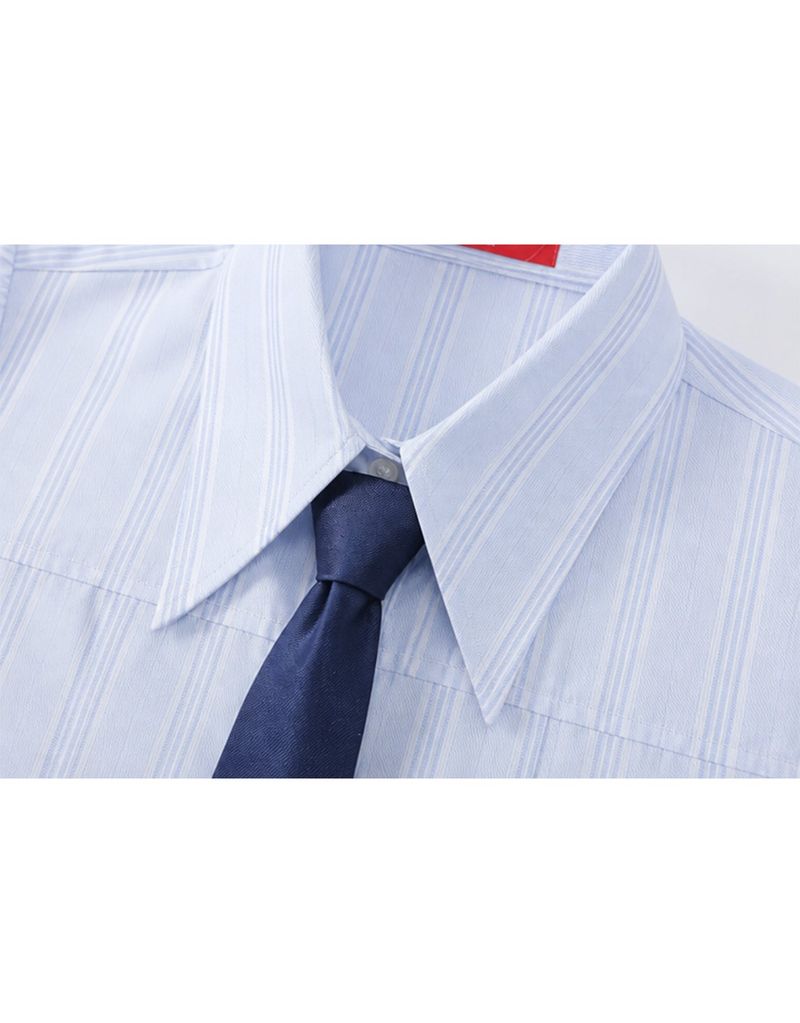 [PRE- FALL] Basic Stripe Oxford Tie Shirt Sky Blue