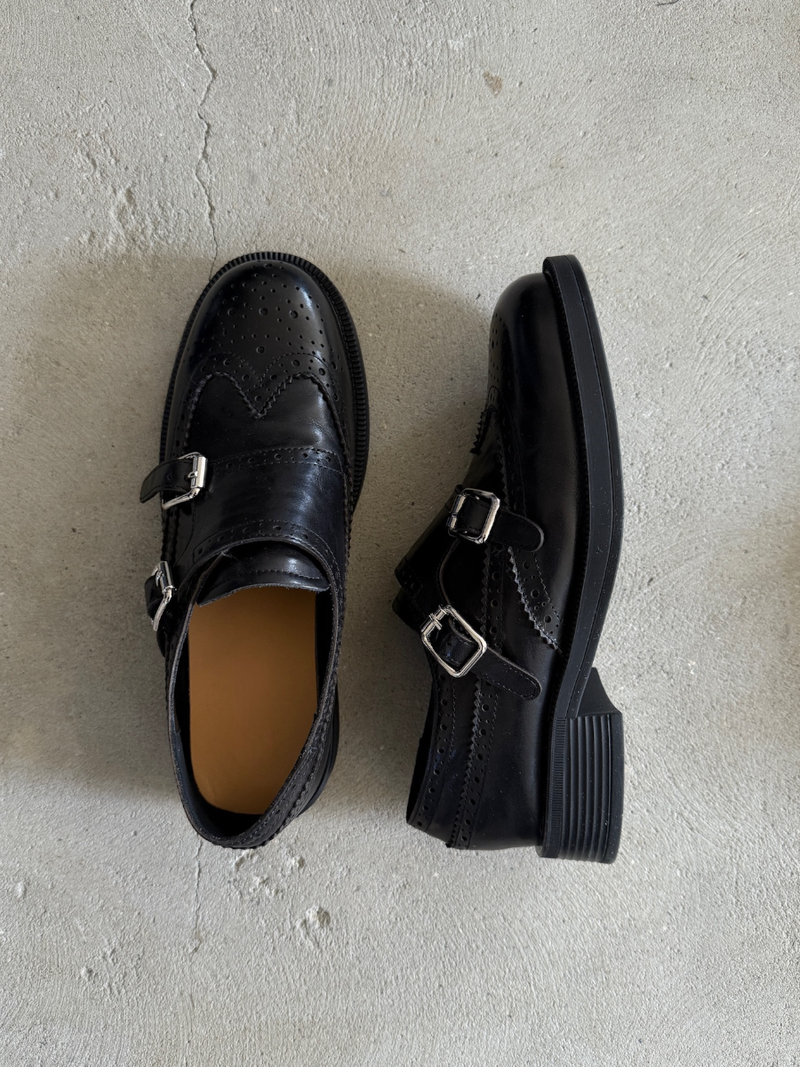 double monk strap loafer