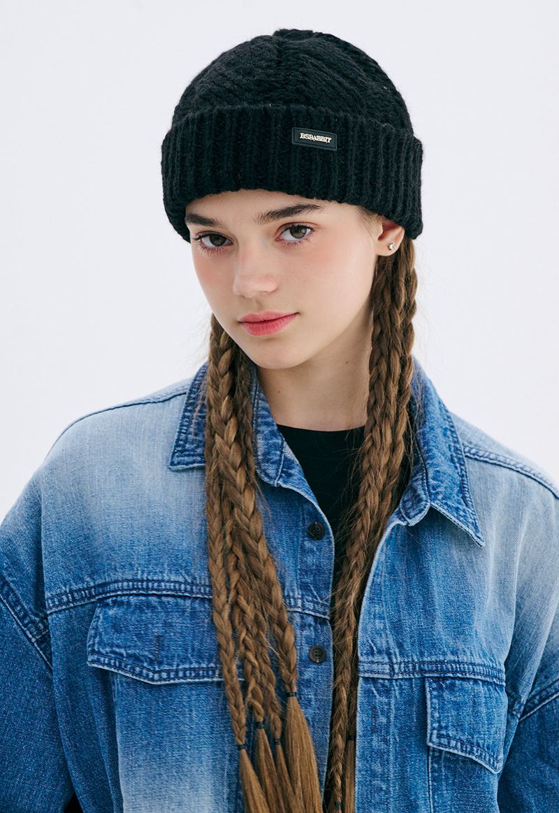 SOFTLY BEANIE BLACK/IVORY