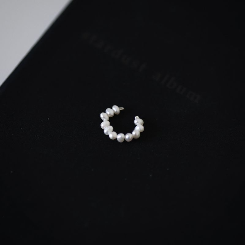 Donuts Pearl Silver 925 Single Clip handmade