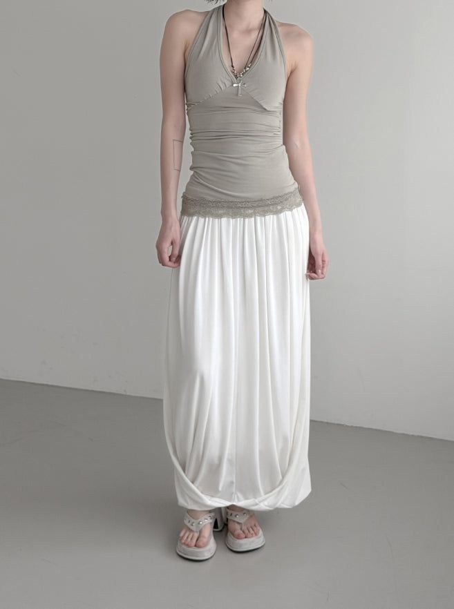 Ila Lace Long Halter Sleeveless