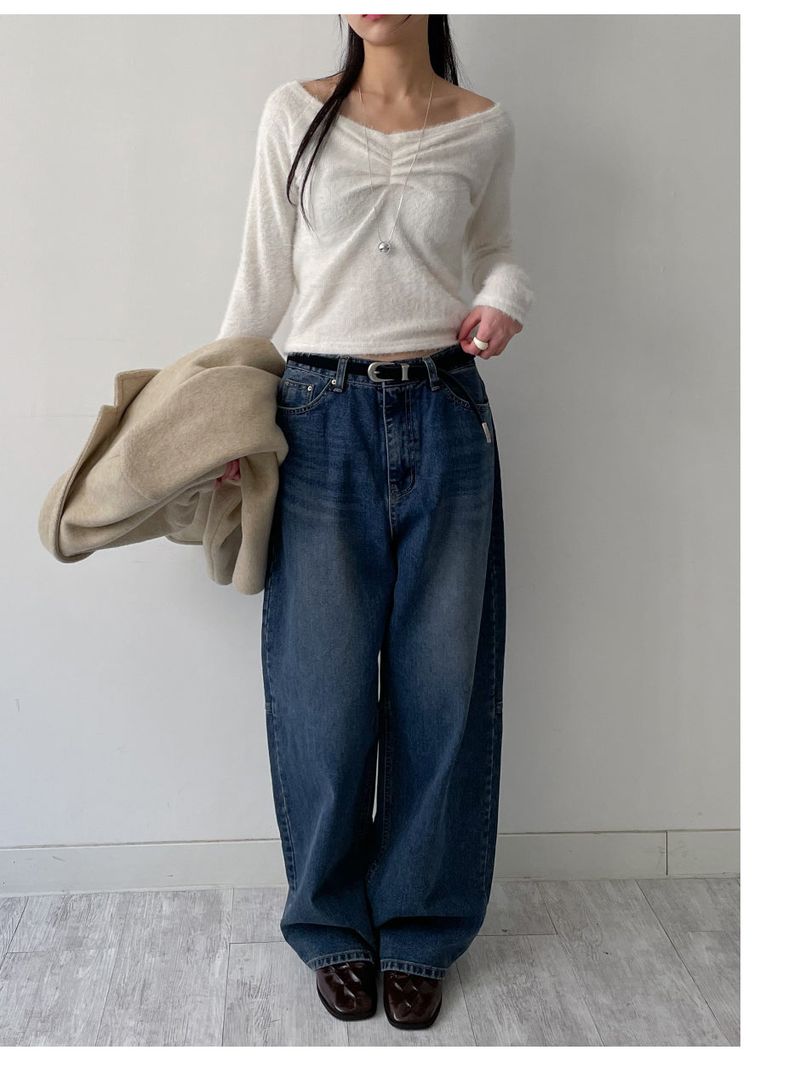 [wool90%] Heavy Wool Overfit Single Jacket